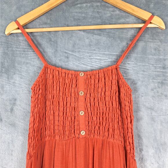 Womens Dress Large Boho Festival Prairie Peasant Tiered Maxi Fairy Cottagecore - Picture 3 of 7